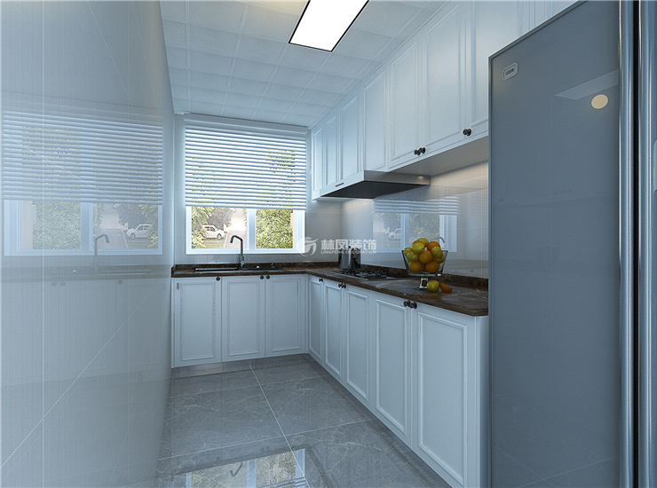 美好奉璽臺108平現(xiàn)代簡約風格廚房裝修效果圖