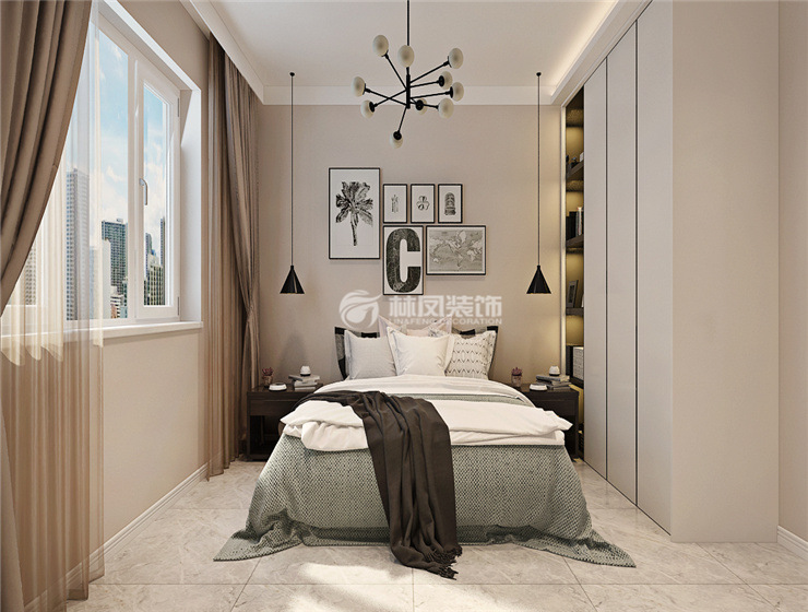 龍湖西府原著85平現(xiàn)代簡約風格裝修效果圖