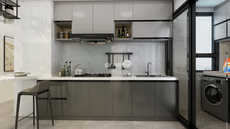 廚房推拉門設(shè)計(jì)裝修效果圖