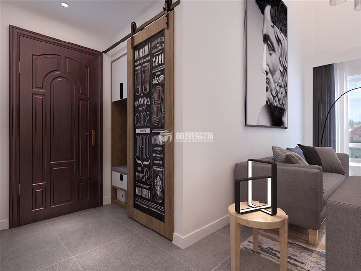 玄關(guān)吊柜門設(shè)計(jì)裝修效果圖