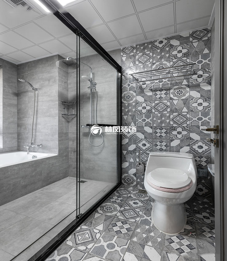 衛(wèi)生間浴室風暖浴霸取暖裝修效果圖