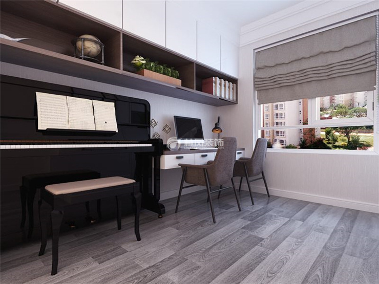 金地朗悅125㎡北臥書(shū)房裝修效果圖