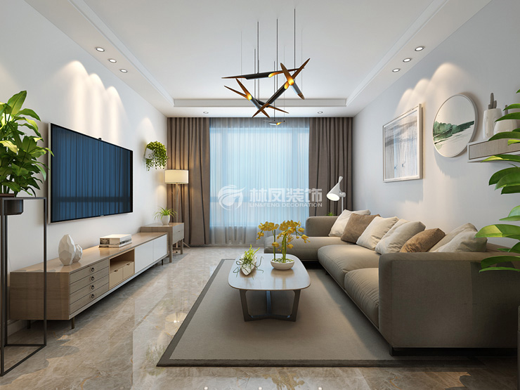 灰色沙發(fā)設(shè)計(jì)裝修效果圖