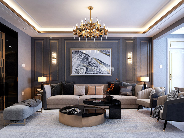 現(xiàn)代輕奢風格裝修效果圖