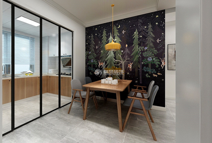 廚房折疊門設計裝修效果圖