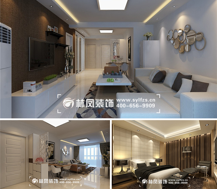 碧桂園瓏悅119平現(xiàn)代風格裝修效果圖