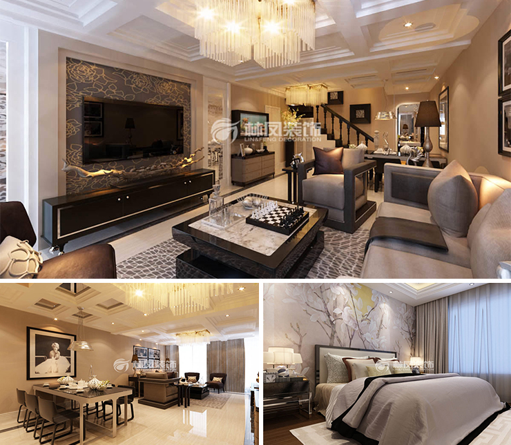 陽(yáng)光100國(guó)際新城120平現(xiàn)代風(fēng)格裝修效果圖