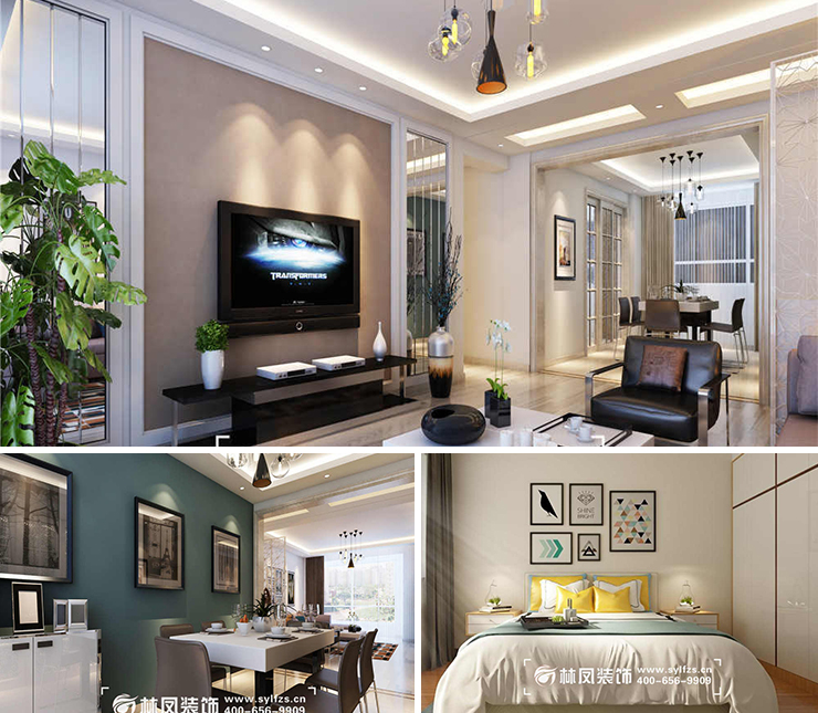 坤博幸福城135平現(xiàn)代風(fēng)格裝修效果圖