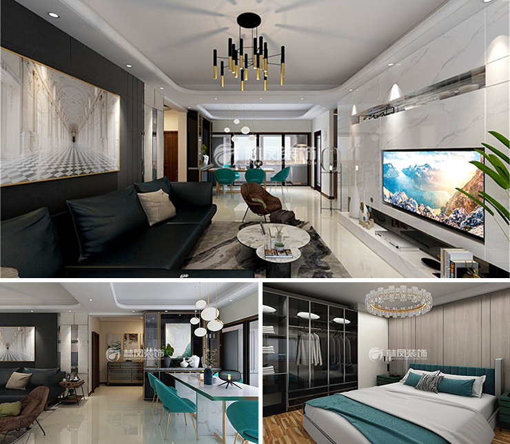 萬科千山府125平現(xiàn)代風(fēng)格裝修效果圖