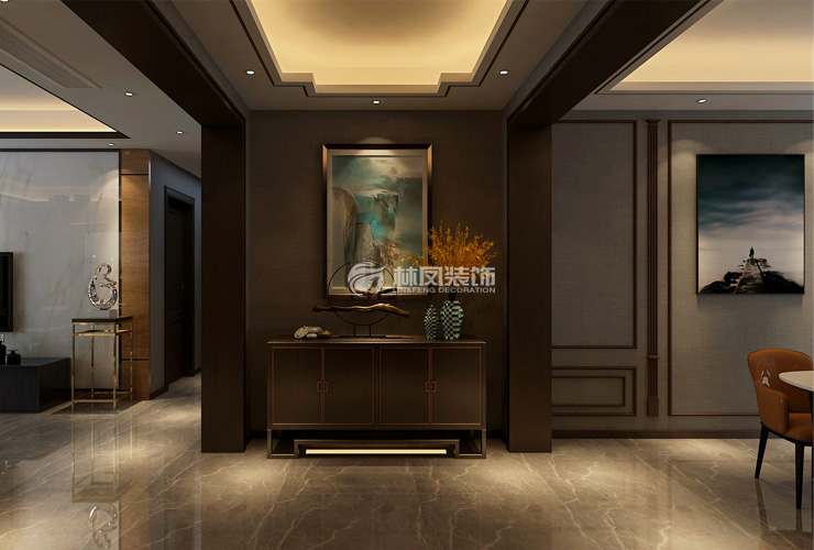 輕奢風(fēng)格過(guò)廊燈具選擇裝修效果圖