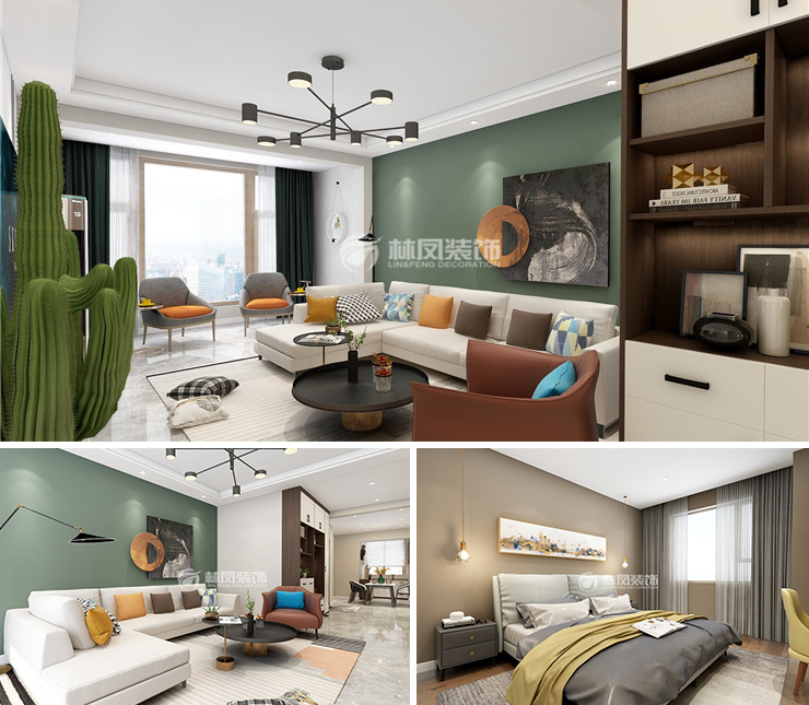 匯置?尚都 136平 現(xiàn)代簡(jiǎn)約風(fēng)格裝修效果圖