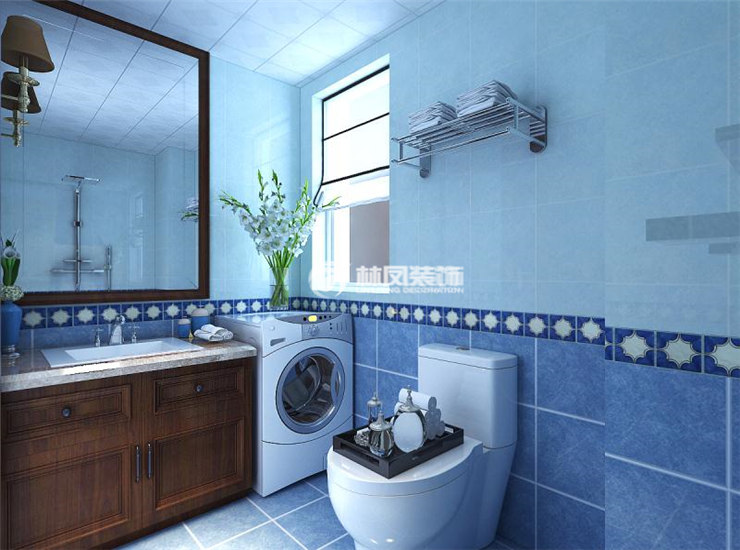 衛(wèi)生間半墻設計裝修效果圖