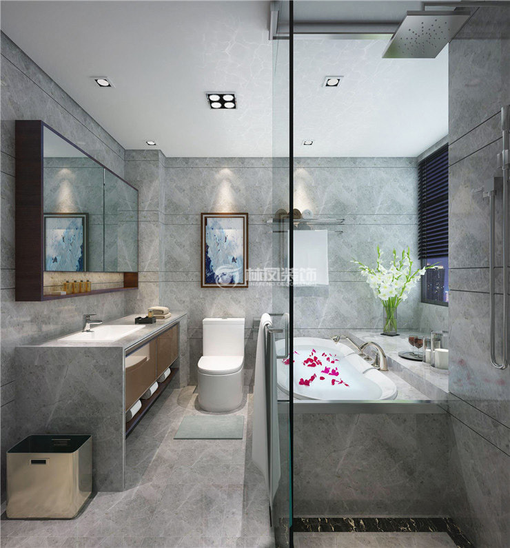 衛(wèi)生間燈暖浴霸取暖設計裝修效果圖