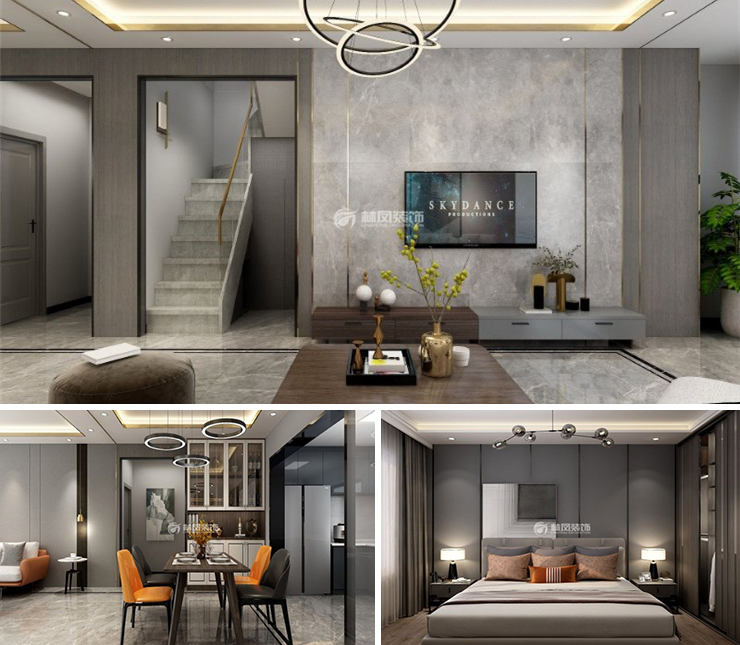 美的盛堂 140平 現(xiàn)代簡(jiǎn)約風(fēng)格裝修效果圖