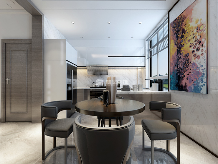 開放式廚房照明設(shè)計(jì)裝修效果圖