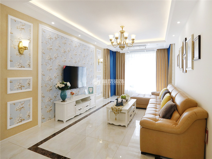 美式風格客廳裝修效果圖