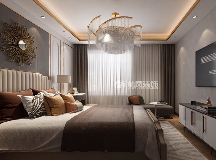 現(xiàn)代輕奢風格臥室裝修效果圖