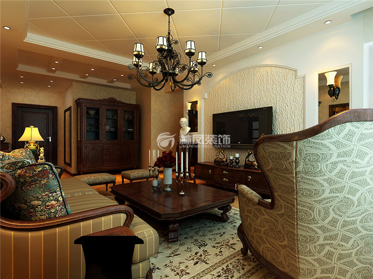 S13-劉媛媛-外灘叁號(hào)-112平-美式-客廳 (1).jpg