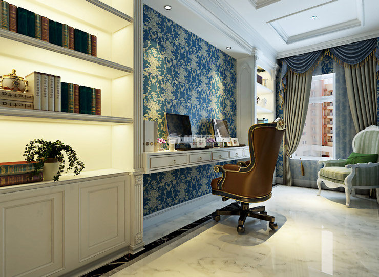 金地長(zhǎng)青灣-210平-法式風(fēng)格-書(shū)房.jpg