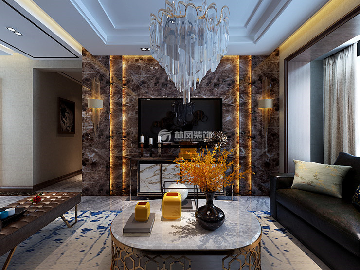 金地悅峰-117平-后現(xiàn)代風格-電視背景墻.jpg