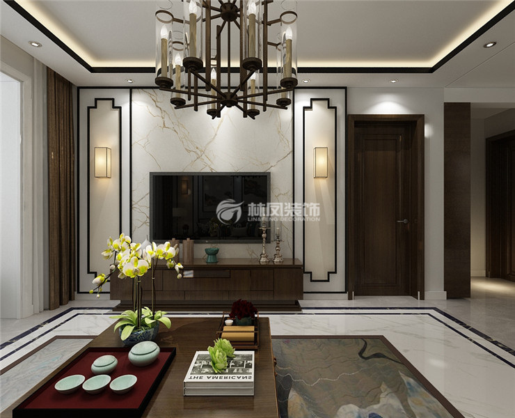 華潤(rùn)二十四城-135平- 新中式風(fēng)格-客廳 (1).jpg