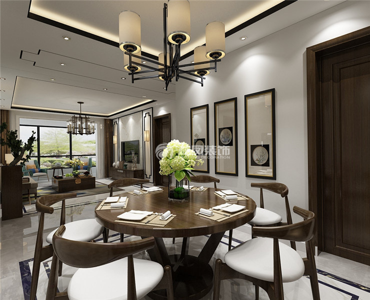 華潤(rùn)二十四城-135平- 新中式風(fēng)格-餐廳.jpg