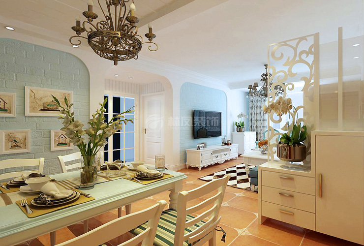 中海城學(xué)府-80平-地中海風格-客廳(1).jpg