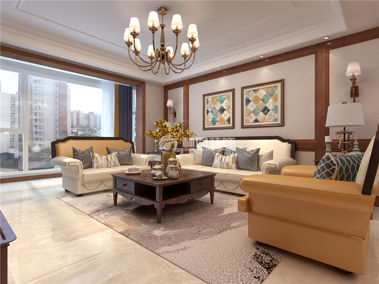 華潤(rùn)·翡翠城-132平-簡(jiǎn)美風(fēng)格- 客廳3.jpg