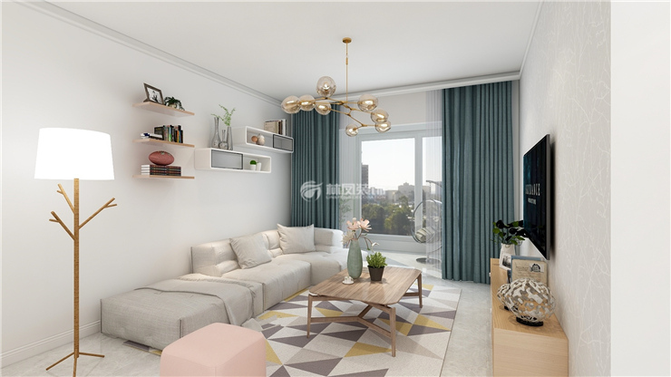 中?？党?105平-現(xiàn)代簡約風(fēng)格-客廳.jpg