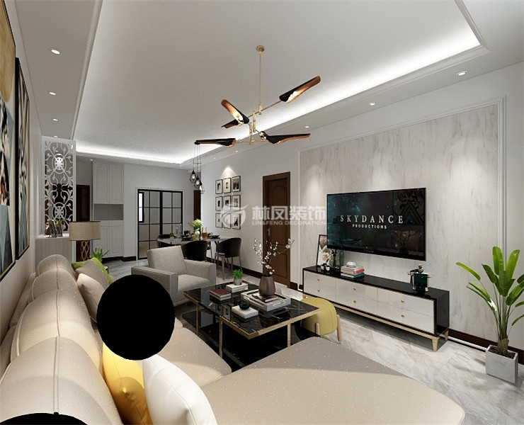 金地鐵西檀府-103平-現(xiàn)在風格-客廳 (4).jpg