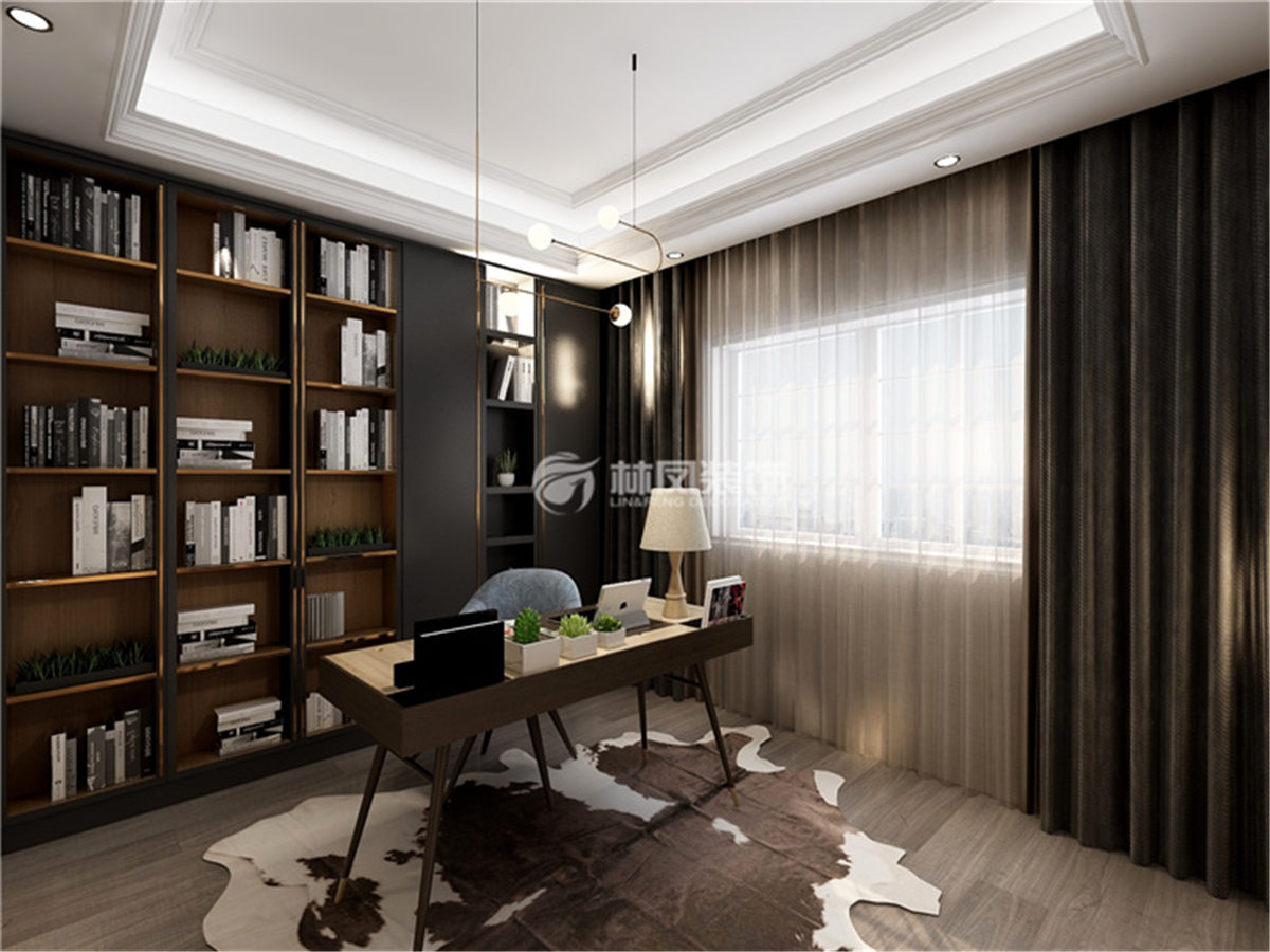萬(wàn)科翡翠公園-125平-現(xiàn)代-書房2.jpg