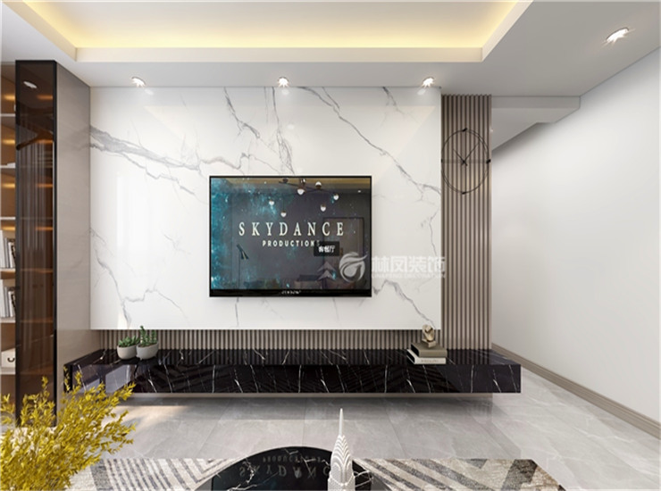 保利紫荊公館-125平-現(xiàn)代風格-電視.jpg