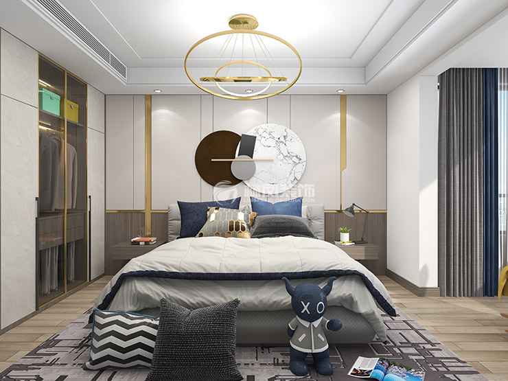 龍湖天宸原著-260平米-現(xiàn)代風格-次臥2.jpg