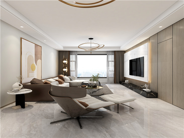 金地樾檀山-200平-現(xiàn)代風格-客廳2.jpg