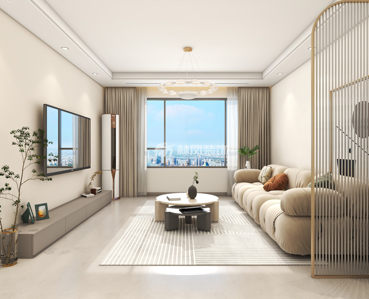 萬科潤園-117平-現(xiàn)代簡約-客廳1.jpg