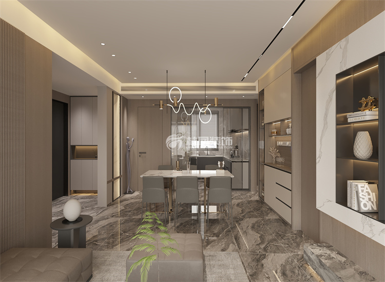 華潤榮華府135㎡意識風(fēng)格 客廳1.jpg