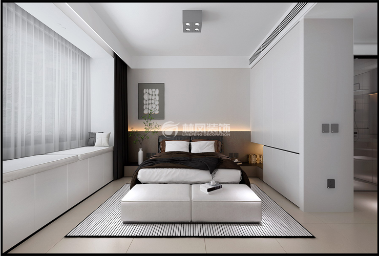 萬(wàn)科·府前壹號(hào)-130平-現(xiàn)代奶油-主臥室.jpg