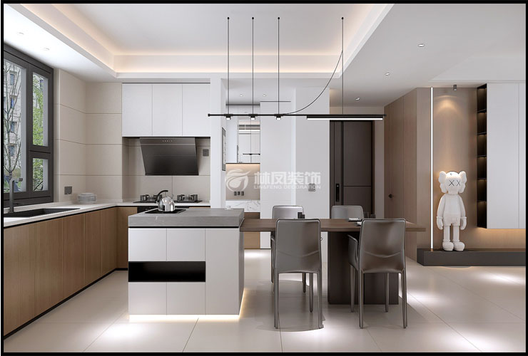 萬(wàn)科·府前壹號(hào)-130平-現(xiàn)代奶油-餐島臺(tái)中廚房.jpg