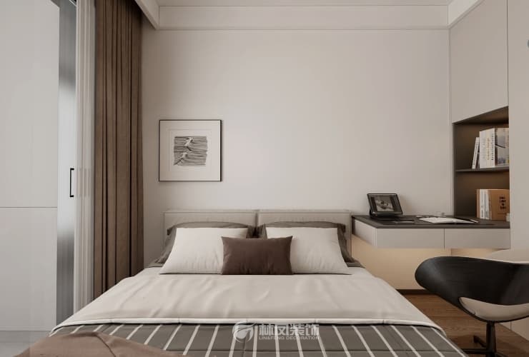 保利公園壹號(hào) 124平 現(xiàn)代風(fēng)格 臥室3.jpg