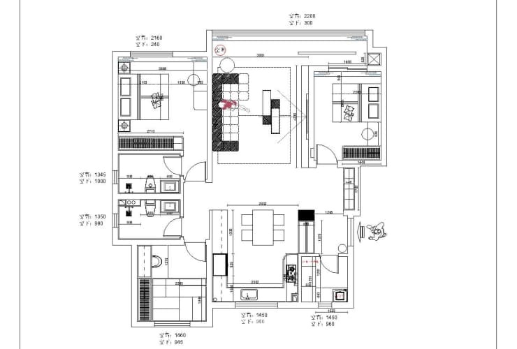 保利公園壹號(hào) 124平 現(xiàn)代風(fēng)格 戶型圖.jpg